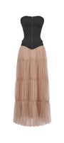 First Love Tiered Gathered Mesh Maxi Skirt - MEAN BLVD