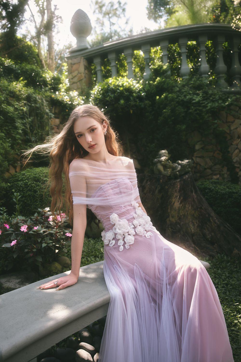 Women's Fleur A-line Layered Mesh Ankle Length Dress XS/XS/S/M/L/XL/Customize Purple MEAN BLVD Purple / L Women's Fleur A-line Layered Mesh Ankle Length Dress XS/XS/S/M/L/XL/Customize Purple MEAN BLVD Purple / L
