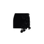 Floral Straight Flower Applique Velvet Mini Skirt - MEAN BLVD