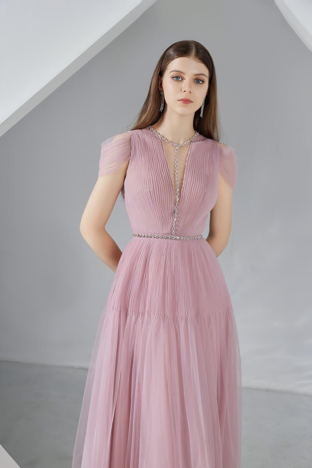 Florence A-line Puffy Sleeved Organza Midi Dress - MEAN BLVD