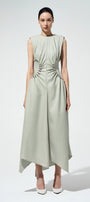 Florence Ruched Waist Midi Dress - MEAN BLVD