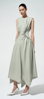 Florence Ruched Waist Midi Dress - MEAN BLVD