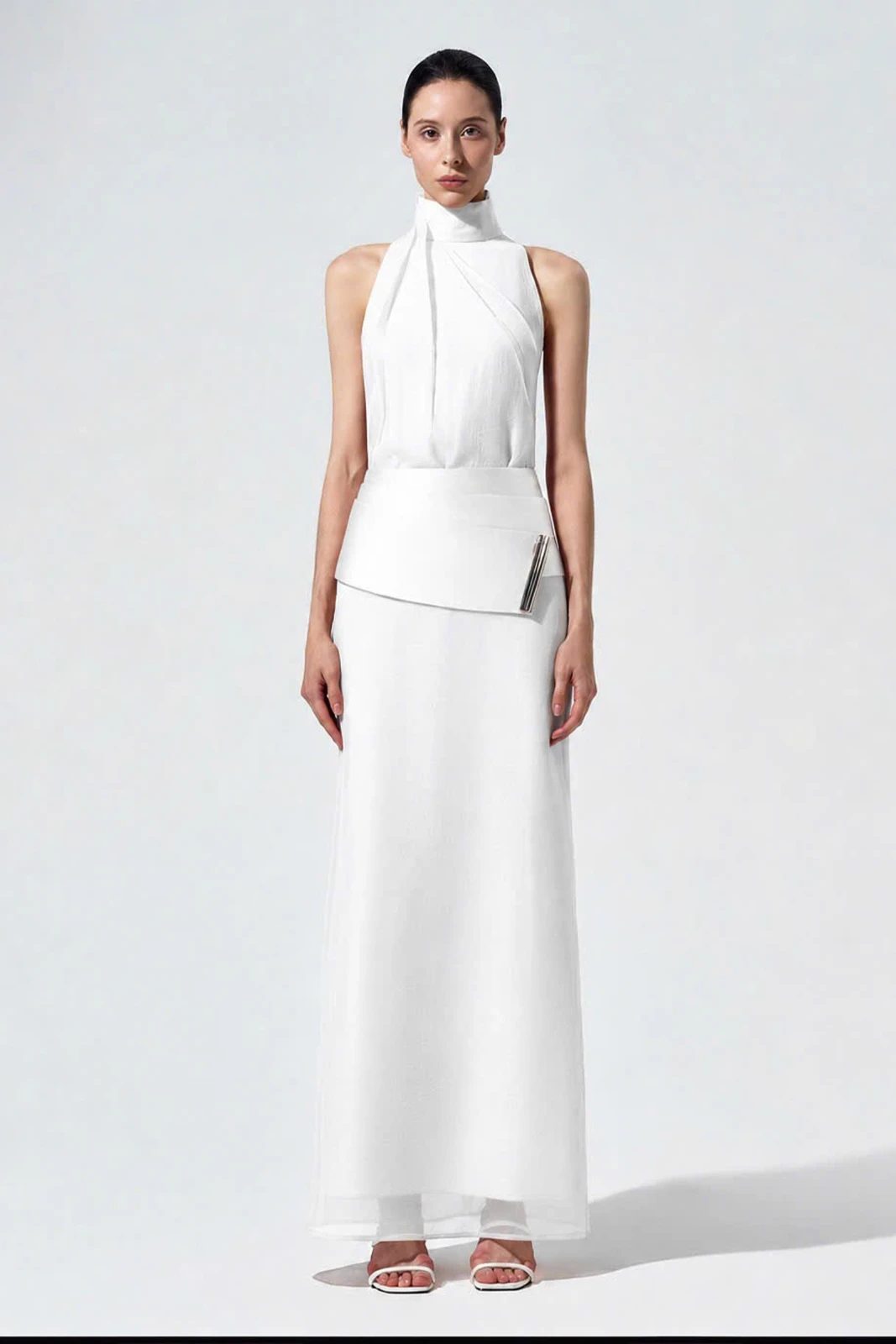 Floriane High Neck Maxi Dress - MEAN BLVD
