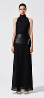 Floriane High Neck Maxi Dress - MEAN BLVD