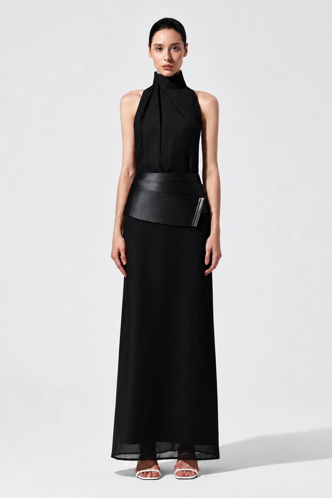 Floriane High Neck Maxi Dress - MEAN BLVD