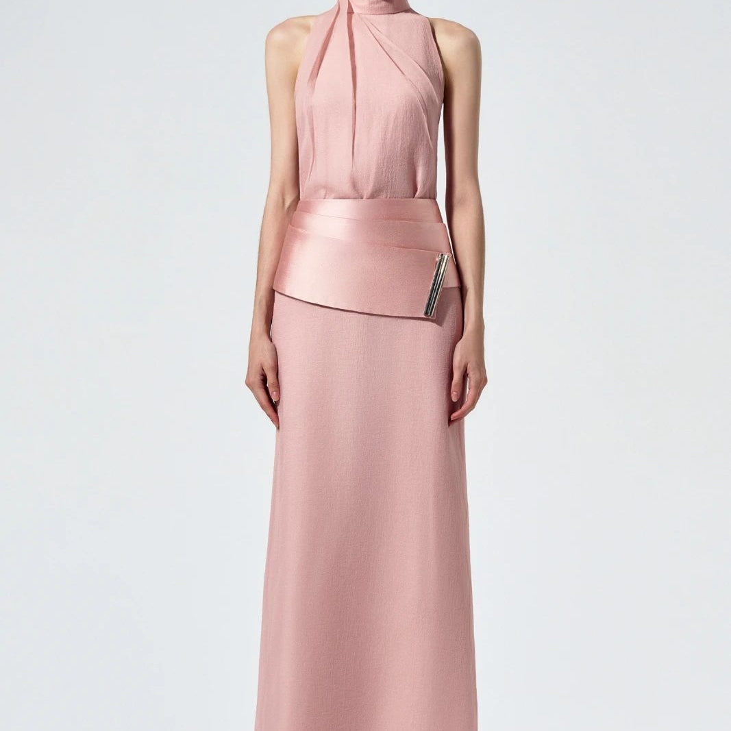 Floriane High Neck Maxi Dress - MEAN BLVD