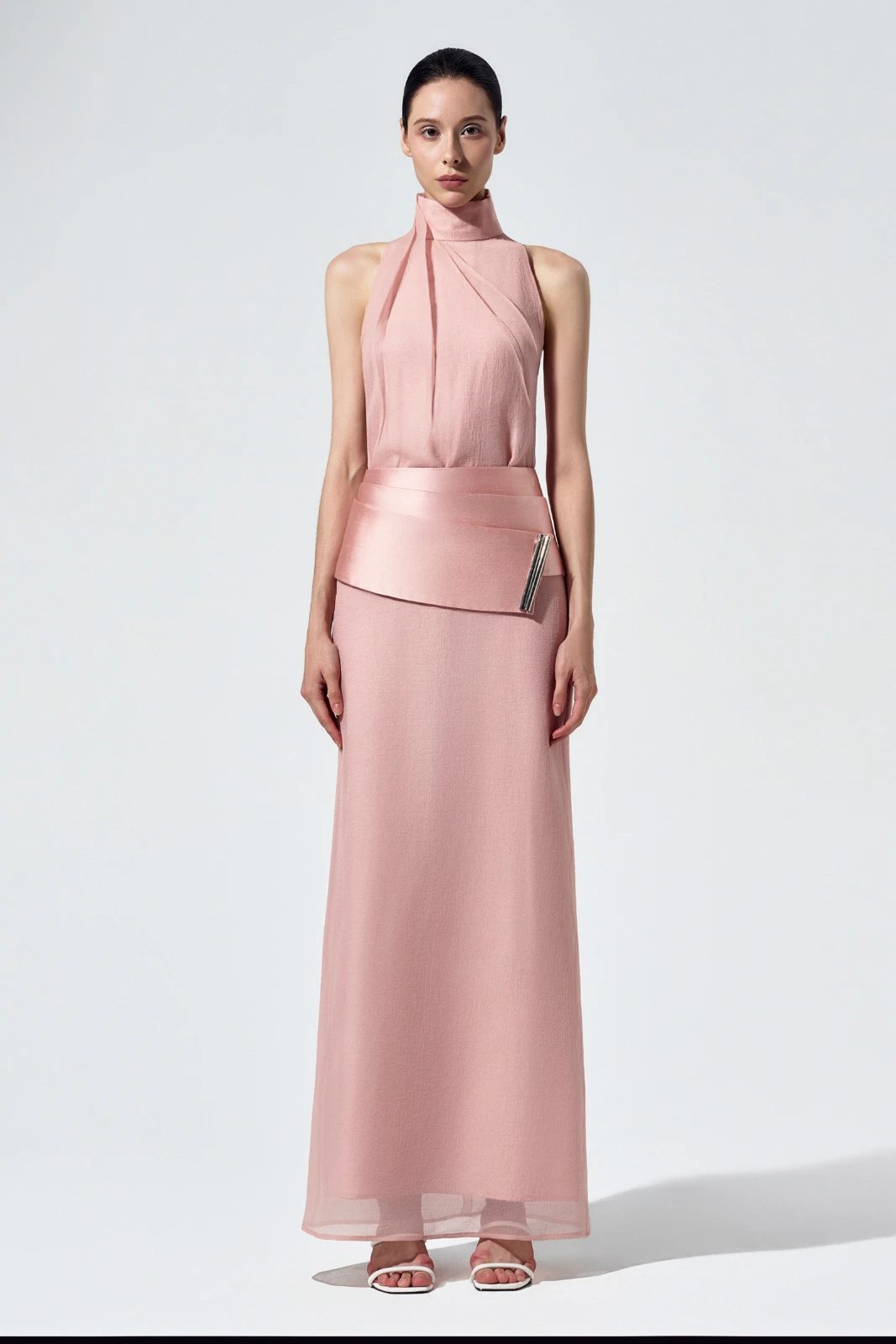 Floriane High Neck Maxi Dress - MEAN BLVD