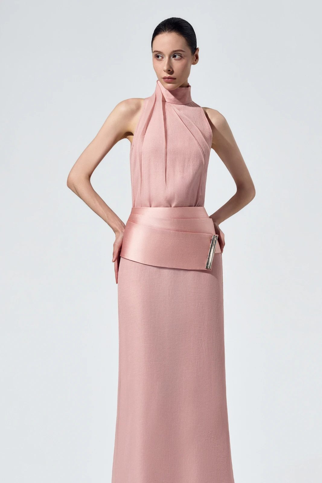 Floriane High Neck Maxi Dress - MEAN BLVD