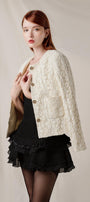 Flower Straight Patch Pocket Lace Jacket - MEAN BLVD
