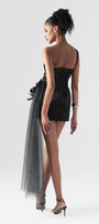 Flowing One-Shoulder Mini Dress - MEAN BLVD