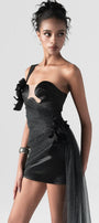 Flowing One-Shoulder Mini Dress - MEAN BLVD