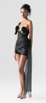Flowing One-Shoulder Mini Dress - MEAN BLVD