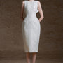 Flynna Pegged Back Slit Brocade Midi Dress - MEAN BLVD