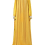 Frances Straight High Neck Silk Floor Length Dress - MEAN BLVD
