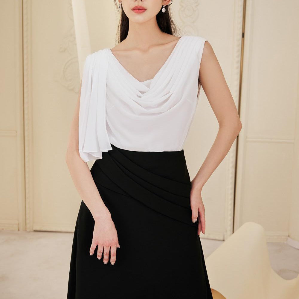 Frankie A-line Pleated Twill Ankle Length Skirt - MEAN BLVD