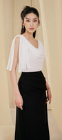 Frankie A-line Pleated Twill Ankle Length Skirt - MEAN BLVD