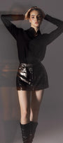 Freest Straight Cuff Sleeved Polycotton Mini Dress - MEAN BLVD