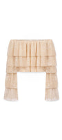 Freya Layered Off-Shoulder Tulle Top - MEAN BLVD