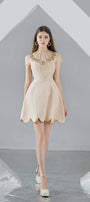 Freyja A-line Short Sleeved Organza Mini Dress - MEAN BLVD