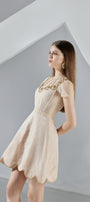 Freyja A-line Short Sleeved Organza Mini Dress - MEAN BLVD