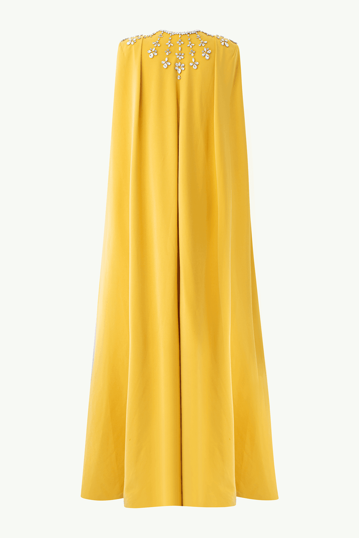 Gabrielle Sheath Cape Sleeved Satin Maxi Set - MEAN BLVD