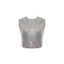 Galila Cropped Sleeveless Mesh Top - MEAN BLVD