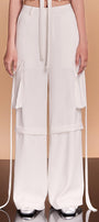 Genesis Straight Cargo Pocket Crepe Floor Length Pants - MEAN BLVD