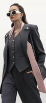 Genevieve Straight Long Sleeved Polyester Blazer - MEAN BLVD