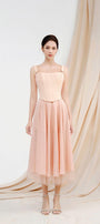 Georgiana Layered Draped Organza Midi Skirt - MEAN BLVD