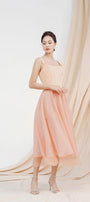 Georgiana Layered Draped Organza Midi Skirt - MEAN BLVD