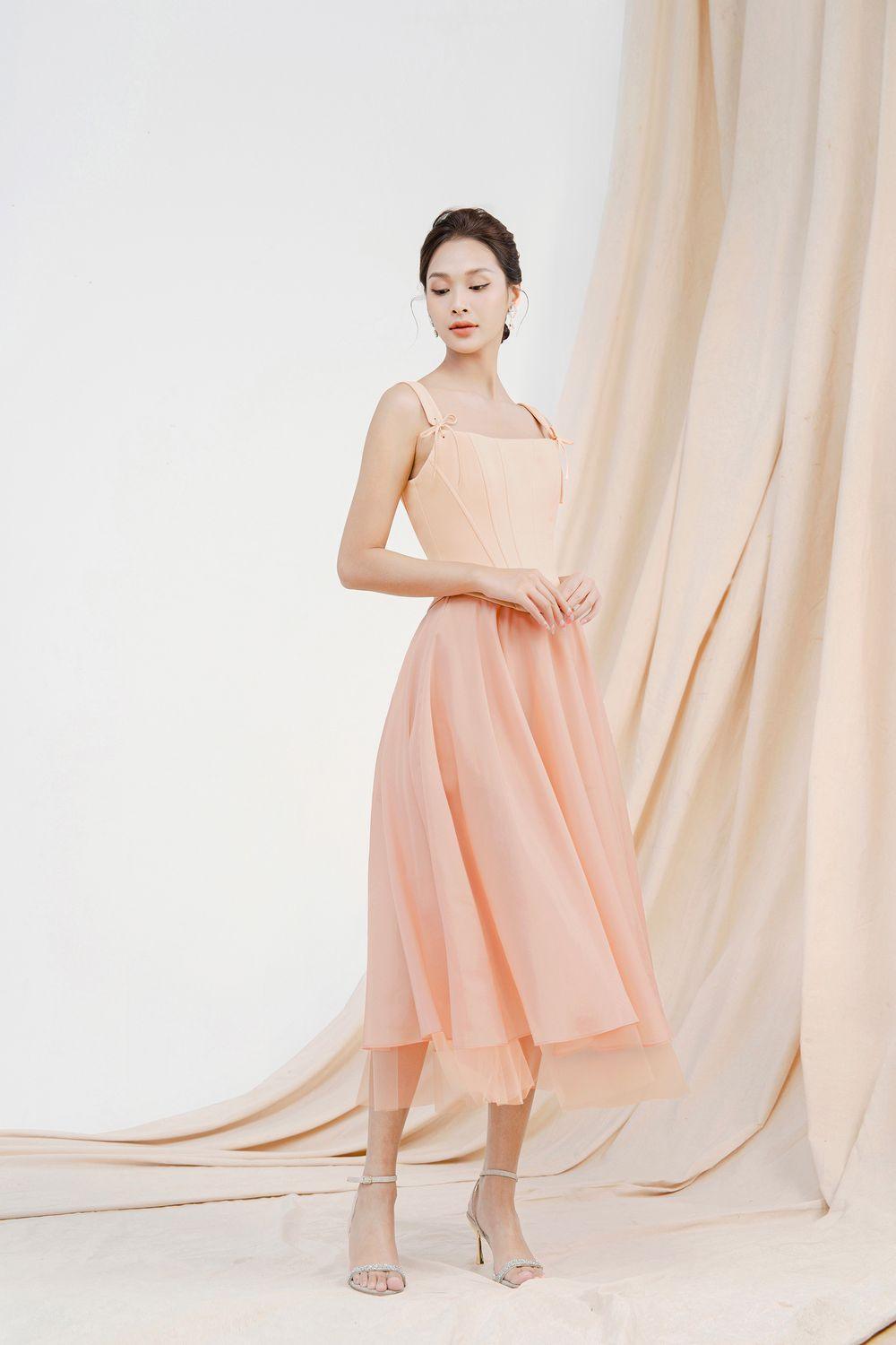 Georgiana Layered Draped Organza Midi Skirt - MEAN BLVD