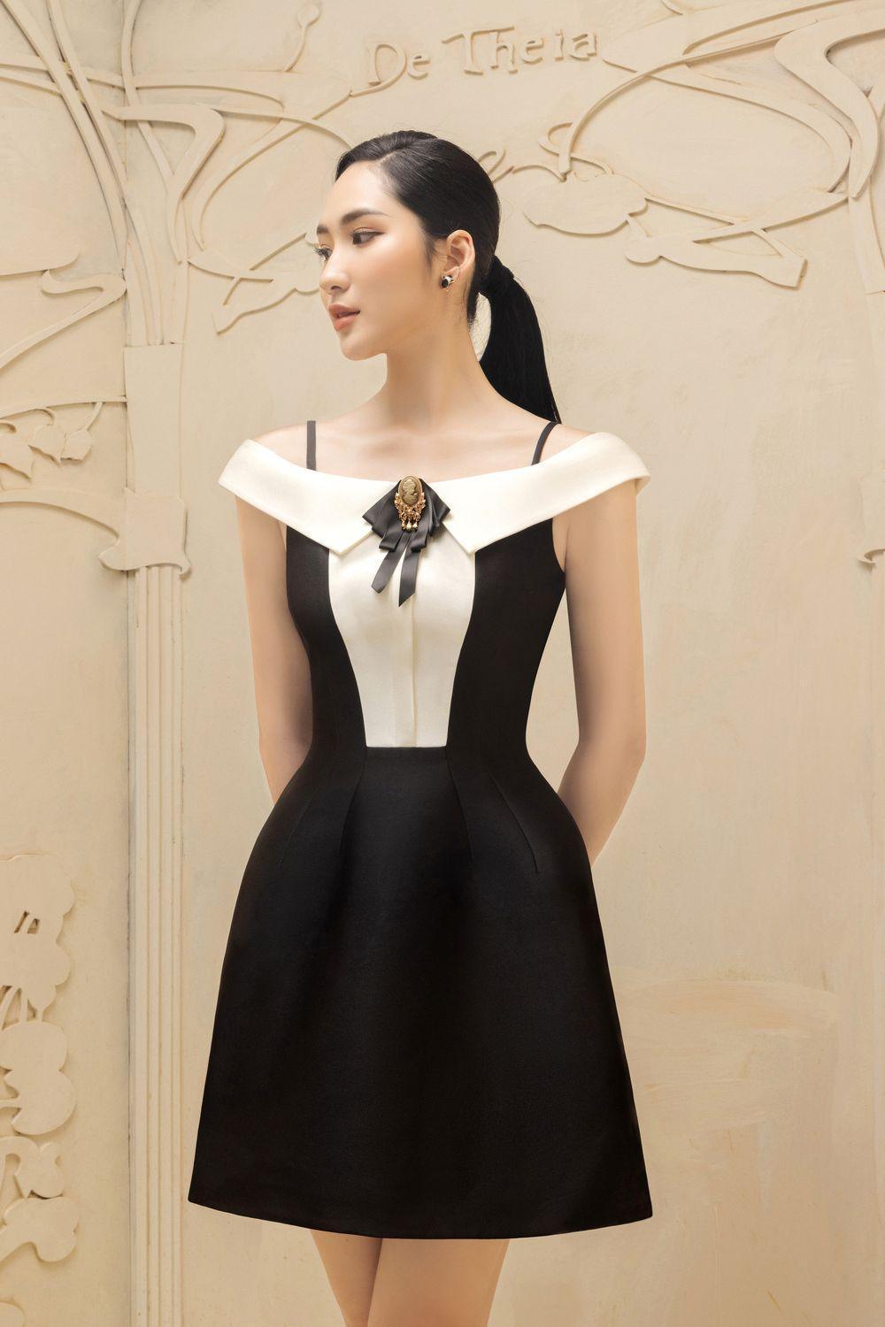 Germaine A-line Cold Shoulder Sleeved Taffeta Mini Dress - MEAN BLVD