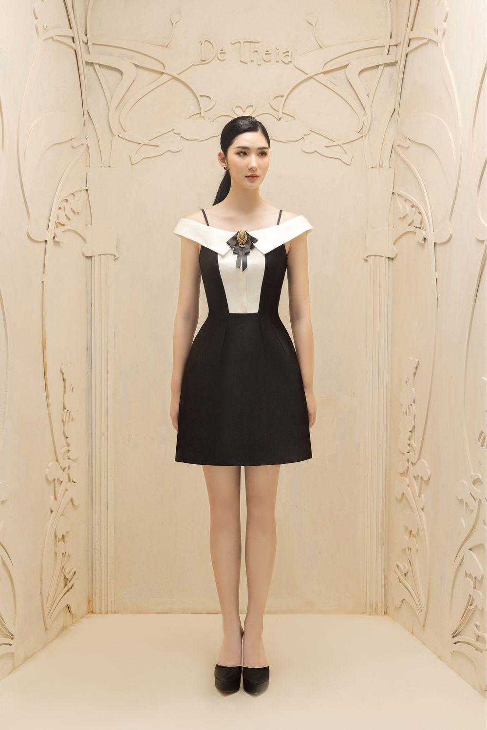 Germaine A-line Cold Shoulder Sleeved Taffeta Mini Dress - MEAN BLVD