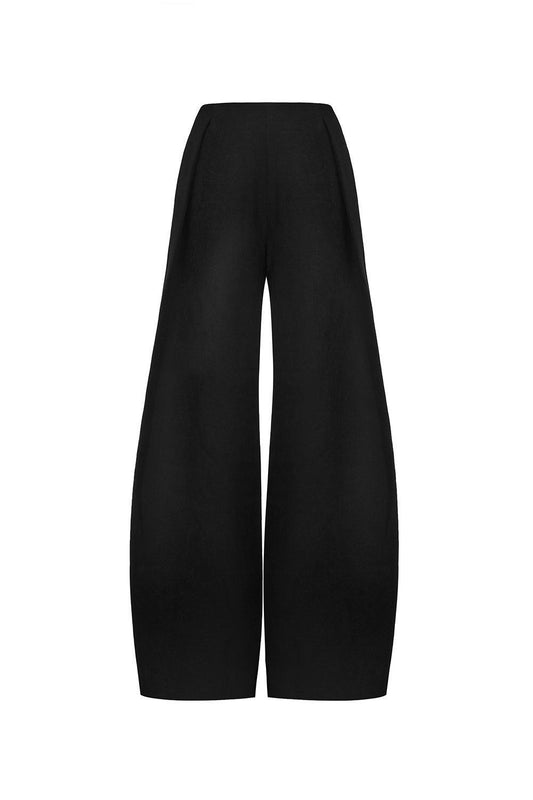 Giang Cocoon Wide Leg Ribbed Velvet Floor Length Pants - MEAN BLVD