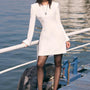 Gianna A-line Long Sleeved Crepe Mini Dress - MEAN BLVD