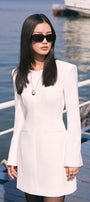 Gianna A-line Long Sleeved Crepe Mini Dress - MEAN BLVD