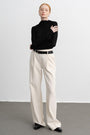 Gianna Straight Wide Leg Polycotton Pants - MEAN BLVD