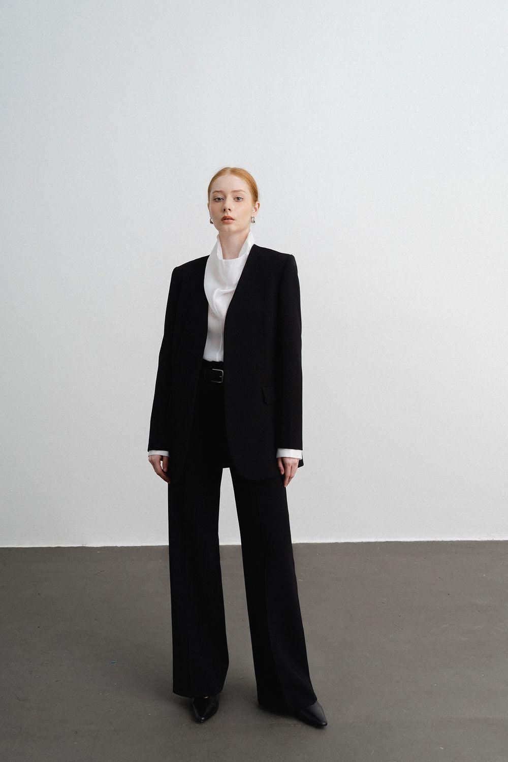 Gianna Straight Wide Leg Polycotton Pants - MEAN BLVD