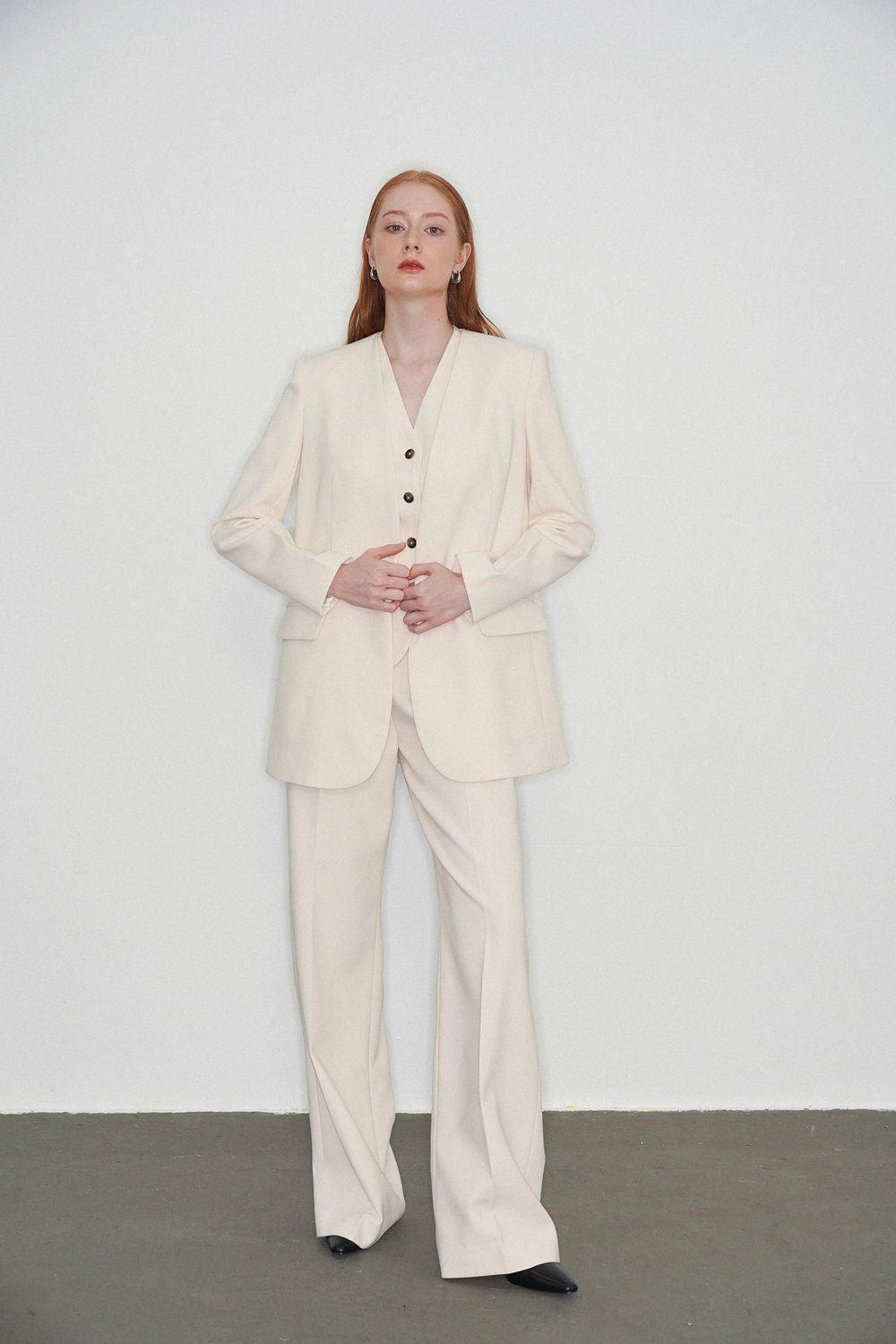 Gianna Straight Wide Leg Polycotton Pants - MEAN BLVD