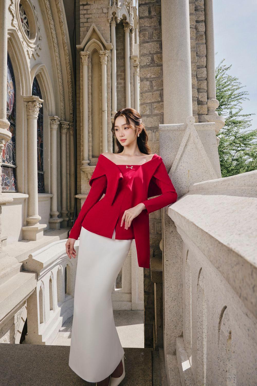 Gigi Peplum Extended Flap Cotton Top - MEAN BLVD