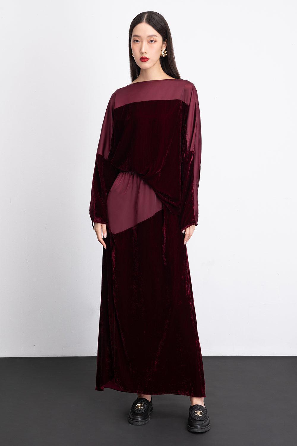 Gigi Straight Long Sleeved Velvet Top - MEAN BLVD