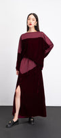 Gigi Straight Long Sleeved Velvet Top - MEAN BLVD