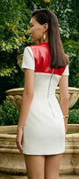 Girly Pencil Patch Pocket Leather Mini Dress - MEAN BLVD
