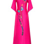 Giselle A-line V-Neck Zibeline Floor Length Ao Dai - MEAN BLVD