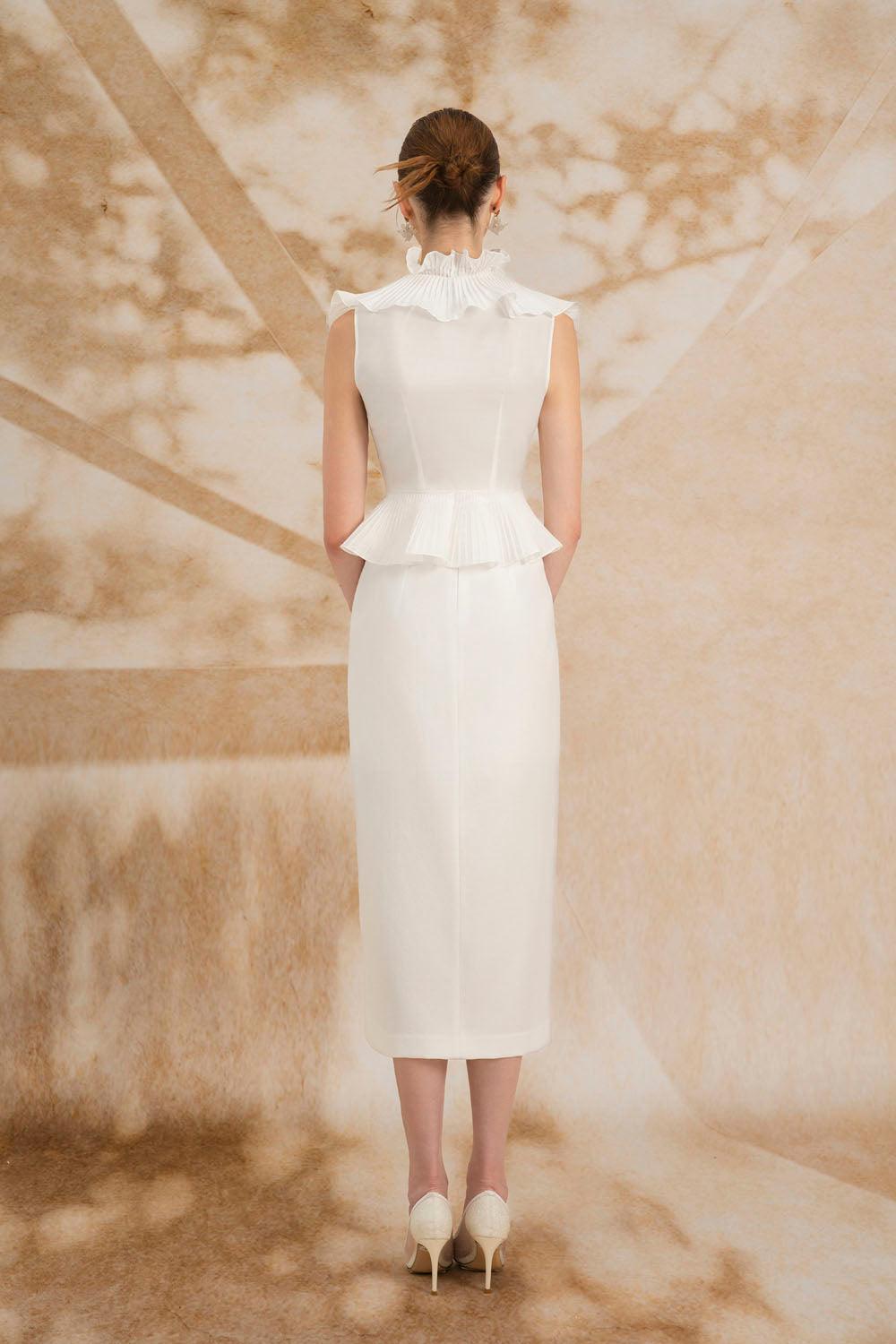 Giuliana Sheath Sleeveless Organza Midi Set - MEAN BLVD