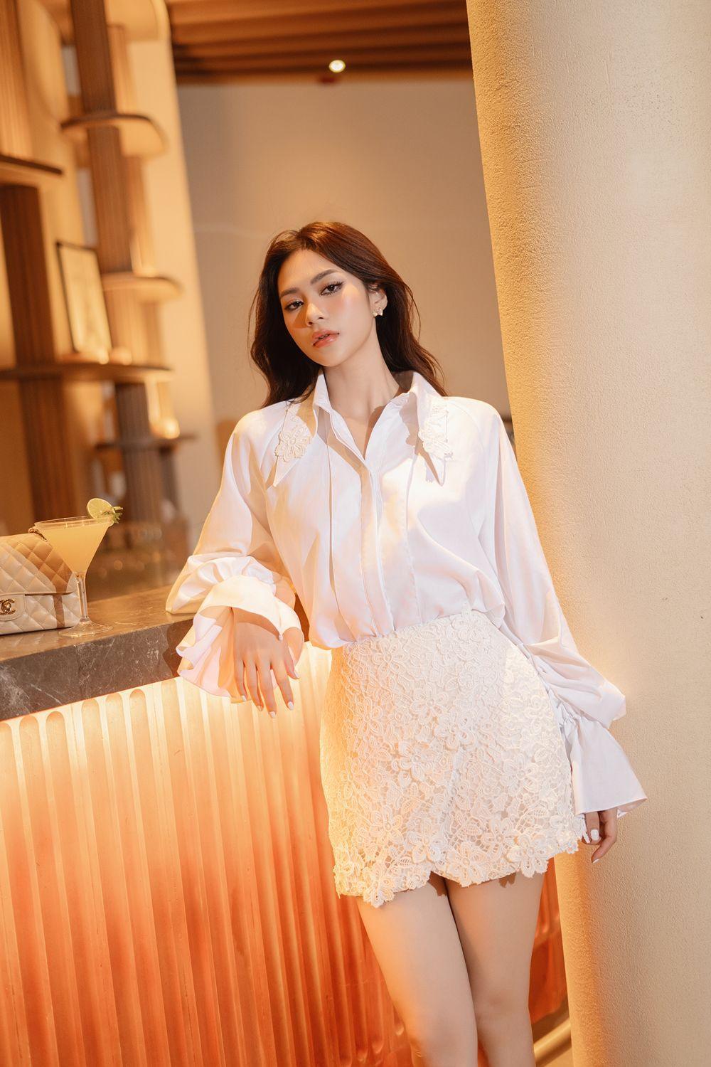 Gladys Wrap High Waist Silk Lace Mini Skirt - MEAN BLVD