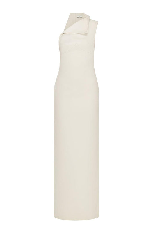 Goldie Sheath One Shoulder Satin Crepe Floor Length Dress - MEAN BLVD