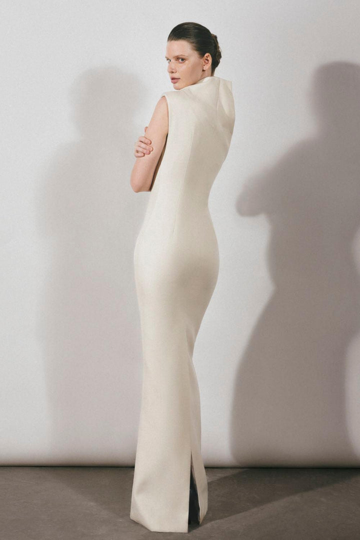 Goldie Sheath One Shoulder Satin Crepe Floor Length Dress - MEAN BLVD