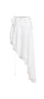 Gonzalez Asymmetric Layered Organza Voile Maxi Skirt - MEAN BLVD