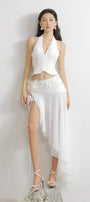 Gonzalez Halter Sleeveless Organza Voile Top - MEAN BLVD